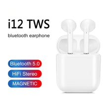 Load image into Gallery viewer, i12 Touch Key Wireless Headphone Earbuds - foxberryparkproducts
