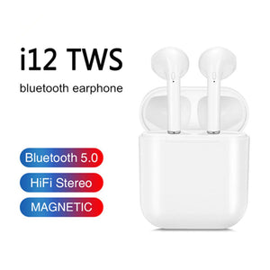 i12 Touch Key Wireless Headphone Earbuds - foxberryparkproducts