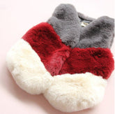 Melario Outerwear&Coats New autumn Winter Fashion Thick Warm Faux Fur Vest cute V-Neck Fur Patchwork Vest Girls clothes - foxberryparkproducts
