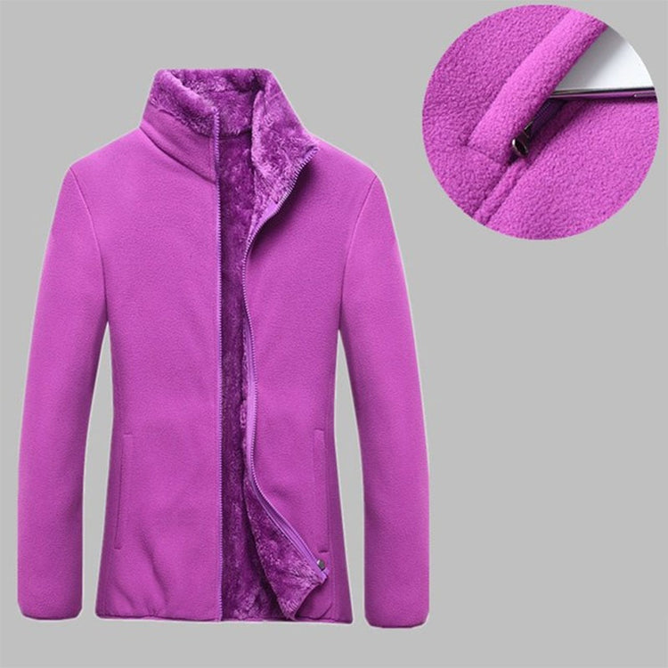 Warm thick Fleece jacket women&