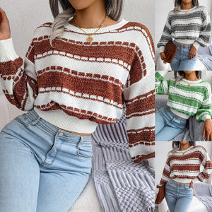 Autumn And Winter Long Sleeve Knitted Sweater