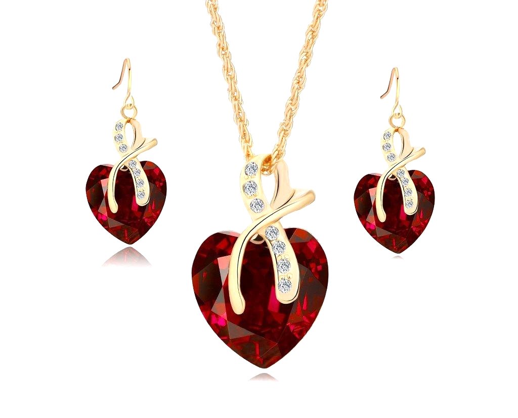 Big Heart Pendant Set - foxberryparkproducts
