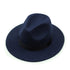 Vintage Unisex Wool Jazz Fedora Hat for Women and Men - foxberryparkproducts