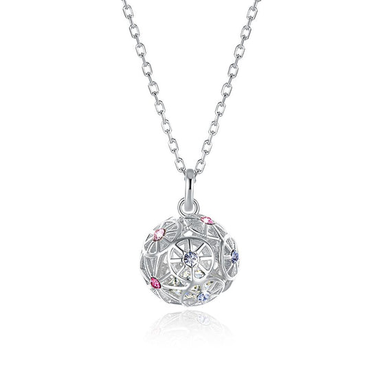 Sterling Silver Necklace with  Crystals - foxberryparkproducts