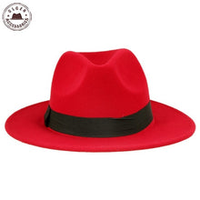 Load image into Gallery viewer, Vintage Unisex Wool Jazz Fedora Hat for Women and Men - foxberryparkproducts

