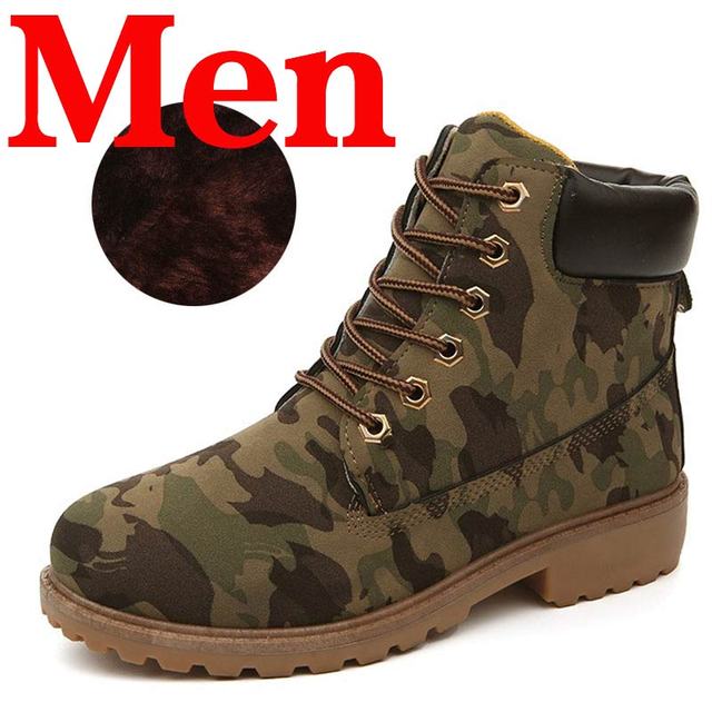 Winter Men Boots PU Outdoor Snow Ankle Boots - foxberryparkproducts