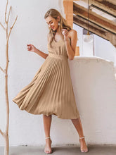 Load image into Gallery viewer, Wonder Pleated Midi Dress

