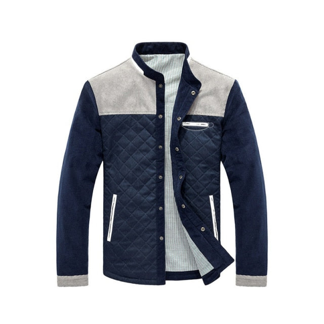 Spring Autumn Men Patchwork Jacket Coat - foxberryparkproducts