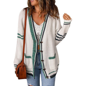 Women's Autumn and Winter New Sweater Cardigan Long Sleeve