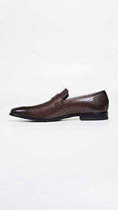 Hugo Boss Mens Highline Leather Square Toe Penny Loafer, Dark Brown, Size 11.0 - foxberryparkproducts