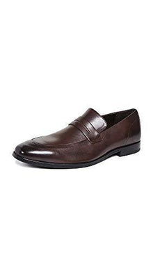 Hugo Boss Mens Highline Leather Square Toe Penny Loafer, Dark Brown, Size 11.0 - foxberryparkproducts