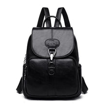 Load image into Gallery viewer, Multifunction Women Leather Backpack For Lady School Bag - foxberryparkproducts
