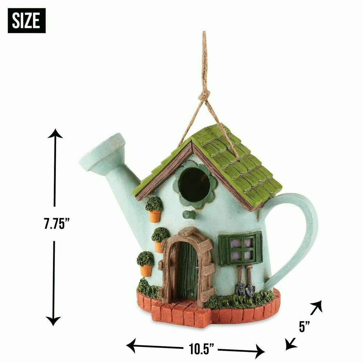 Whimsical Watering Can Birdhouse - foxberryparkproducts