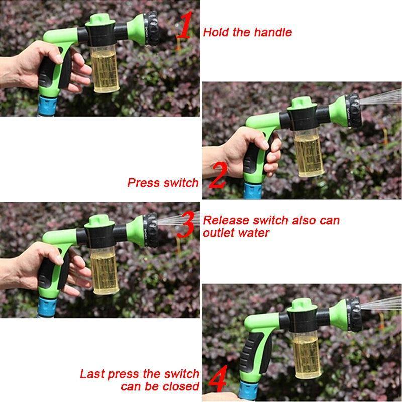 Hose Watering Gun Sprayer Car Cleaning Foam Spray Garden Watering Tools - foxberryparkproducts