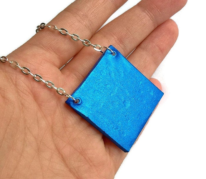 LARA - Blue Azulejo Necklace - foxberryparkproducts