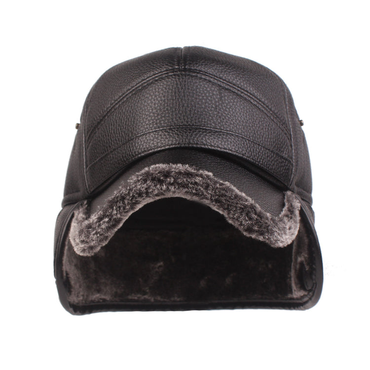Leather cap men&