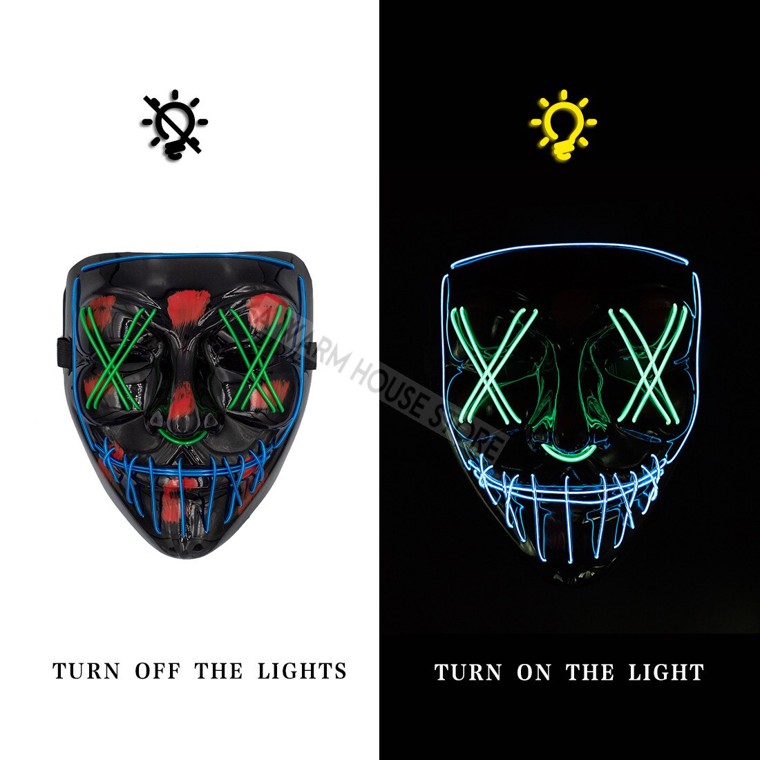 HALLOWEEN LED MASK - foxberryparkproducts