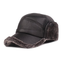 Load image into Gallery viewer, Leather cap men&#39;s cap - foxberryparkproducts

