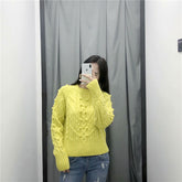 Classy Cable Crew Neck Sweater - foxberryparkproducts