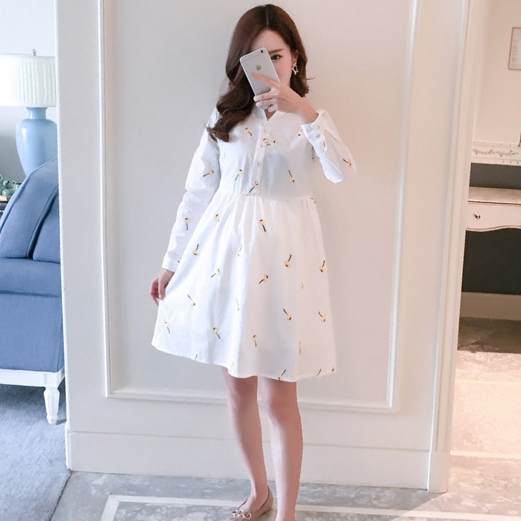 Comfortable Fashion Maternity Shirt Dress - foxberryparkproducts