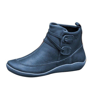 Women's PU Leather Ankle Boots - foxberryparkproducts