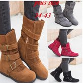 Winter buckled calf women&