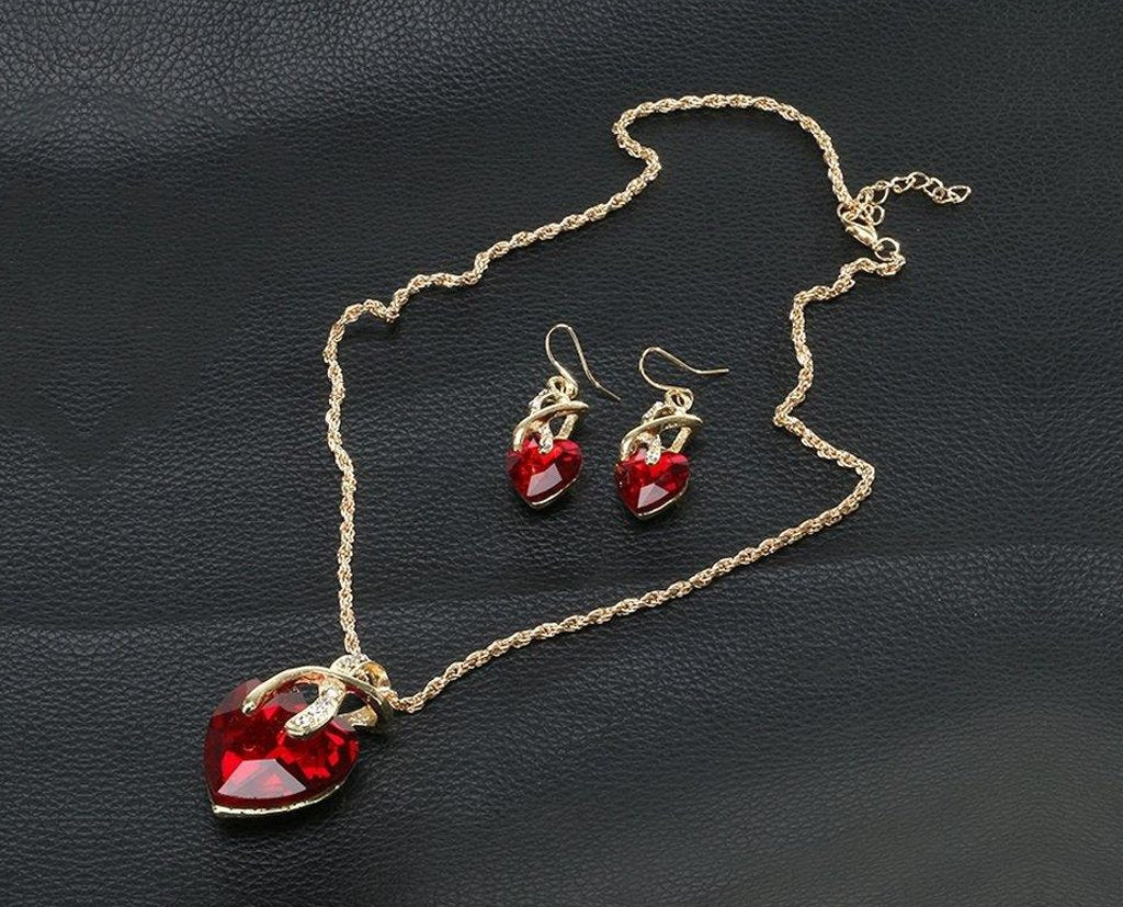 Big Heart Pendant Set - foxberryparkproducts