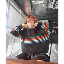 Load image into Gallery viewer, Candy Stripes Sweater - foxberryparkproducts
