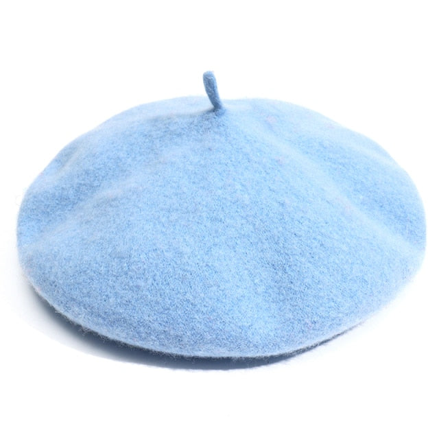 Autumn Winter Hat 100%  Wool Thick  Berets French Artist Beret - foxberryparkproducts