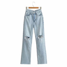 Load image into Gallery viewer, Ripped Flare Pants - foxberryparkproducts
