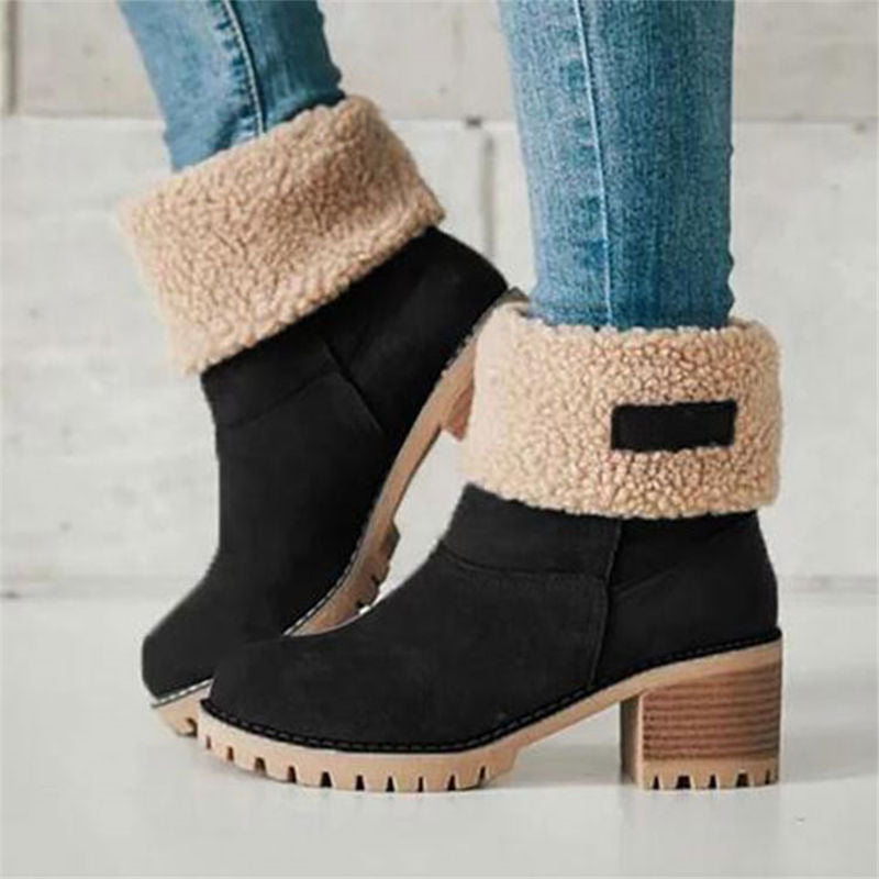 Women's Winter Fur Warm Snow Boots - foxberryparkproducts