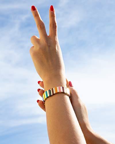 Bracelet  Beautiful  Unique Enamel Tile  Design         ID A114 - 1160 - foxberryparkproducts