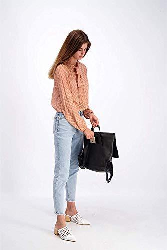 Classic Black Leather Backpack, Laptop Handbag - foxberryparkproducts