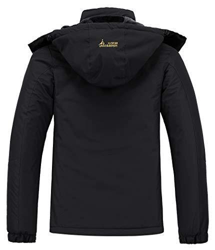 MOERDENG Men's Waterproof Ski Jacket Warm Winter Snow Coat Mountain Windbreaker Hooded Raincoat - foxberryparkproducts