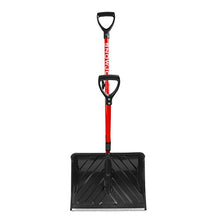 Load image into Gallery viewer, Snow Joe SJ-SHLV01-RED Shovelution Strain-Reducing Snow Shovel | 18-Inch | Spring Assisted Handle (Red) - foxberryparkproducts
