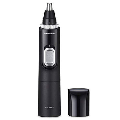 Panasonic Men’s Ear and Nose Hair Trimmer with Vacuum Cleaning System – Wet Dry Hypoallergenic High-Performance Dual Edge Blade - ER-GN70-K (Black) - foxberryparkproducts