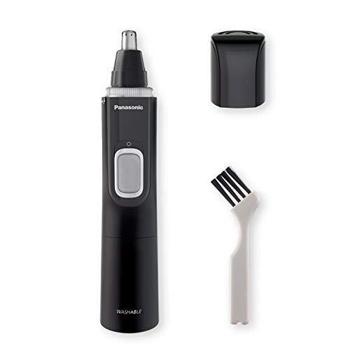Panasonic Men’s Ear and Nose Hair Trimmer with Vacuum Cleaning System – Wet Dry Hypoallergenic High-Performance Dual Edge Blade - ER-GN70-K (Black) - foxberryparkproducts