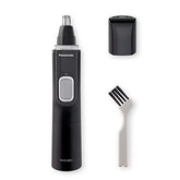 Panasonic Men’s Ear and Nose Hair Trimmer with Vacuum Cleaning System – Wet Dry Hypoallergenic High-Performance Dual Edge Blade - ER-GN70-K (Black) - foxberryparkproducts
