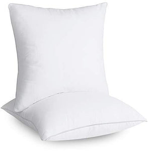 Utopia Bedding Throw Pillows Insert (Pack of 2, White) - 18 x 18 Inches Bed and Couch Pillows - Indoor Decorative Pillows - foxberryparkproducts