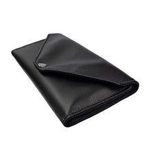 Load image into Gallery viewer, Women&#39;s Lambskin Leather Envelope Wallet, Womens Leather Clutch Wallet, Long Wallet with Snap Closure Hand Made in USA - foxberryparkproducts
