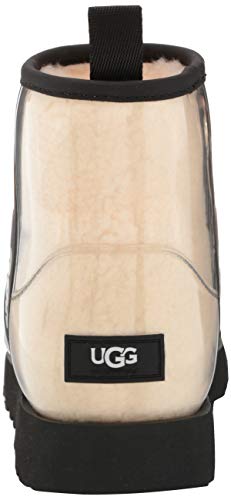 UGG Classic Clear Mini Boot, Natural / Black, Size 7 - foxberryparkproducts