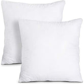 Utopia Bedding Throw Pillows Insert (Pack of 2, White) - 18 x 18 Inches Bed and Couch Pillows - Indoor Decorative Pillows - foxberryparkproducts
