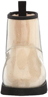 UGG Classic Clear Mini Boot, Natural / Black, Size 7 - foxberryparkproducts
