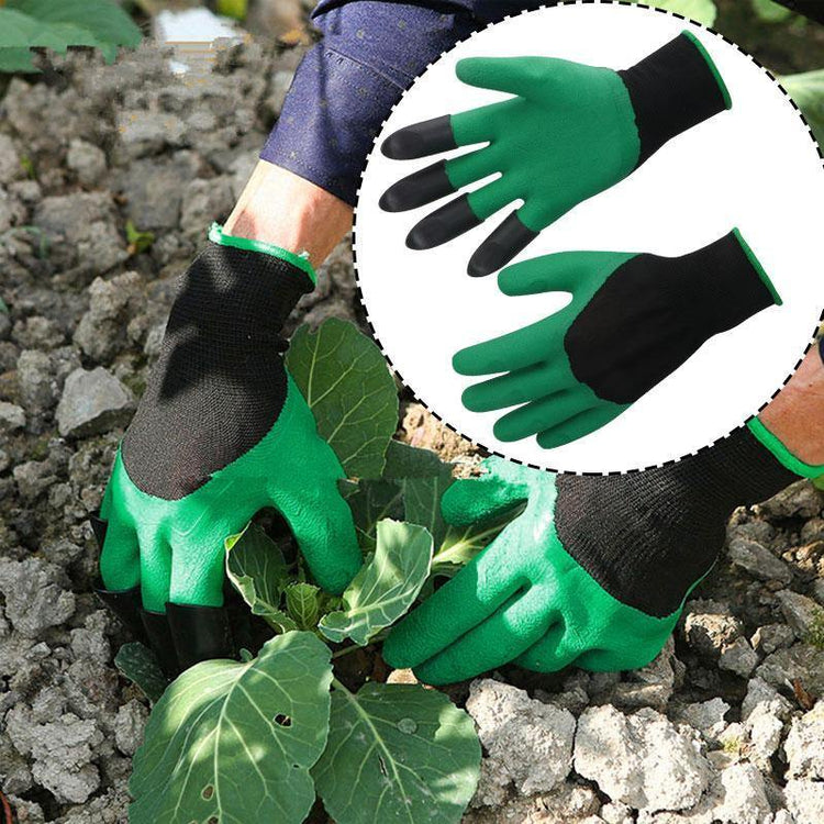 Garden Gloves With Fingertips Claws Quick Easy to Dig and Plant Safe for Rose Pruning Gloves Mittens Digging Gloves - foxberryparkproducts