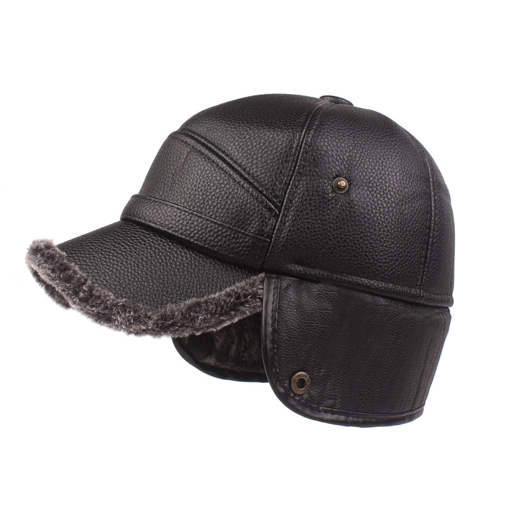 Leather cap men's cap - foxberryparkproducts
