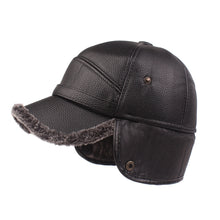 Load image into Gallery viewer, Leather cap men&#39;s cap - foxberryparkproducts
