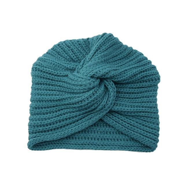 Muslim inner hijab caps bohemia turban cashmere cross wrap head Indian hat - foxberryparkproducts