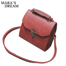 Load image into Gallery viewer, PU Leather Women Handbag Vintage Women Messenger Bag - foxberryparkproducts

