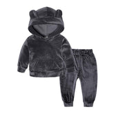Sport Suit Children Clothing Sets Boys Girls Outfits Winter Gold Velvet Tracksuit Autumn Boy Clothes 1 2 3 4 5 6 7 8 Years - foxberryparkproducts