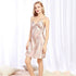 New simulation silk pajamas Ladies summer sexy strap nightdress - foxberryparkproducts